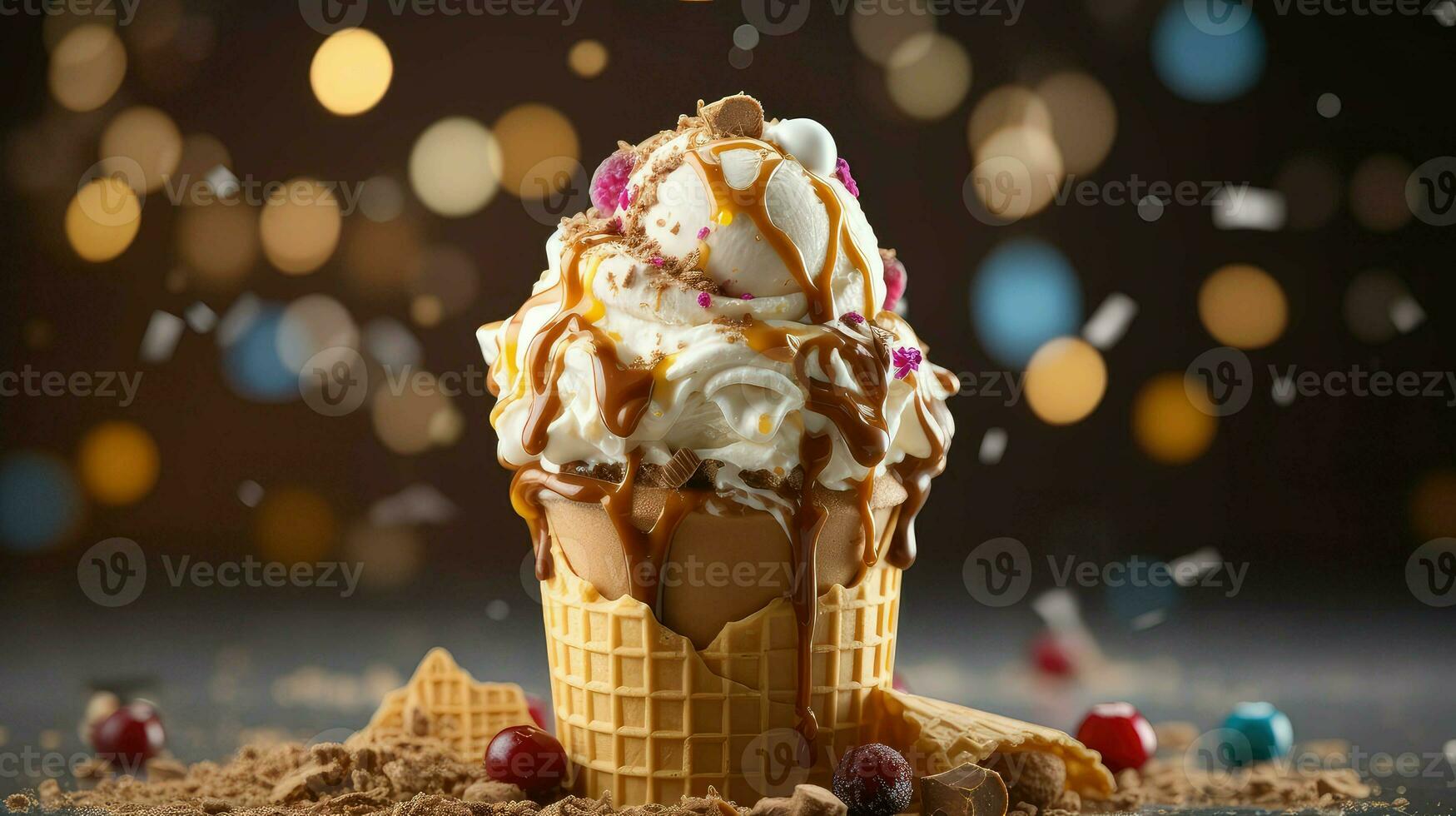 AI generated y gelato ice cream photo