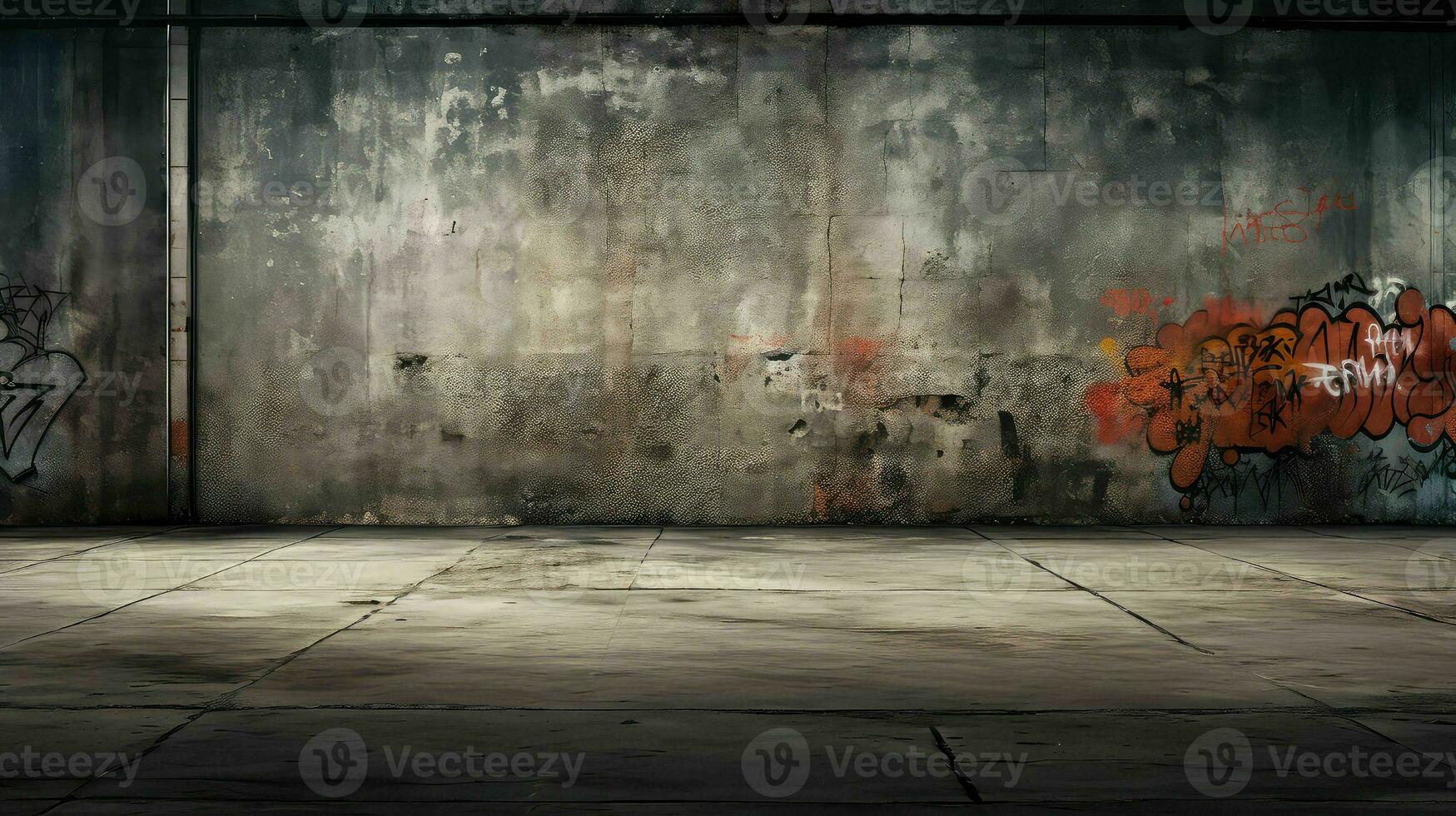 AI generated rough grunge empty background photo