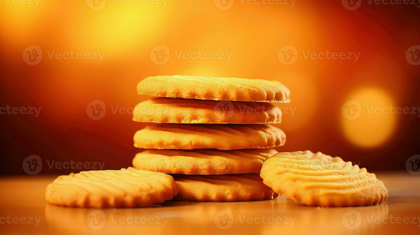 ai generado azúcar galleta galletas comida foto