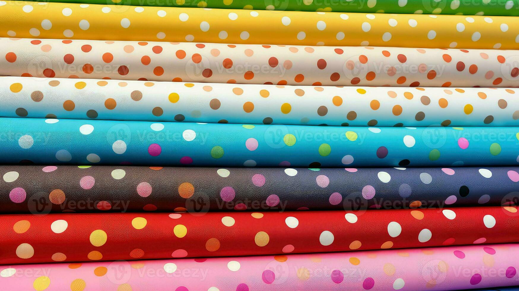 AI generated textile fabric dots background photo