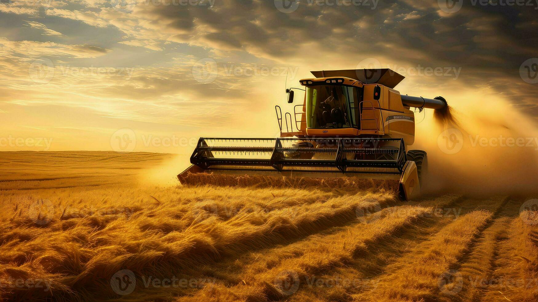 AI generated rural farmland landscape photograph photo