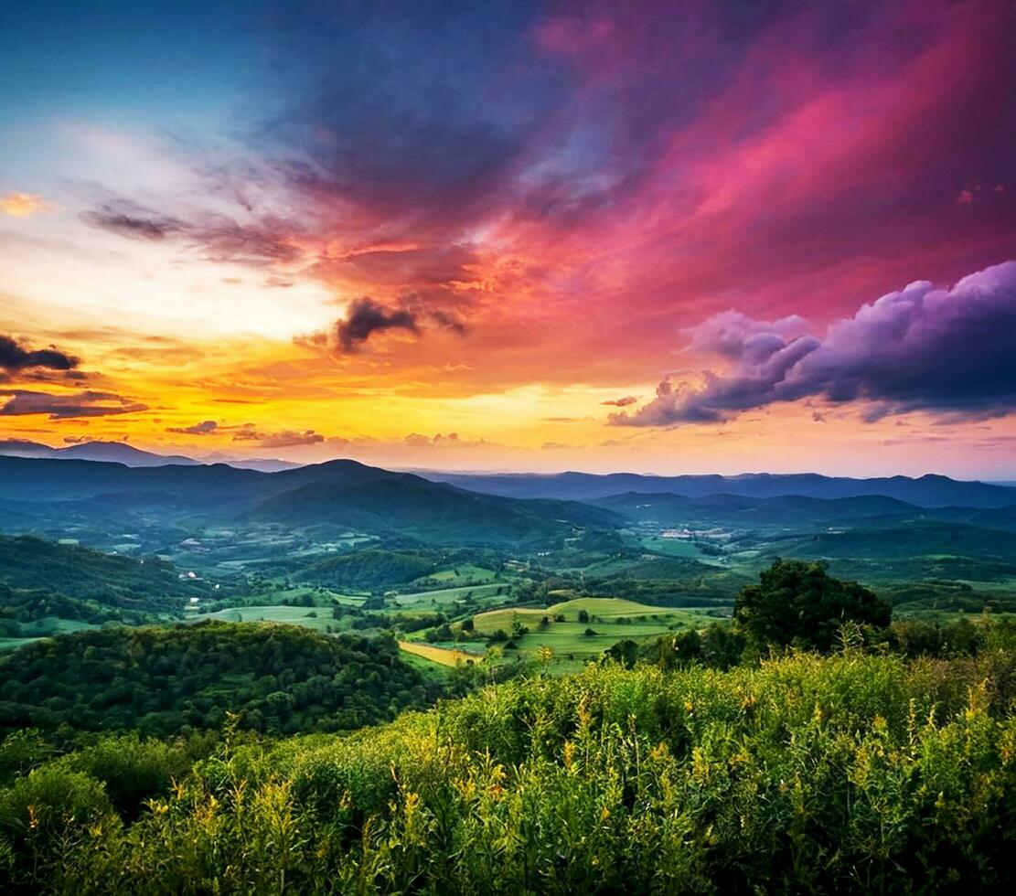 AI generated Beauty of nature concept background. photo
