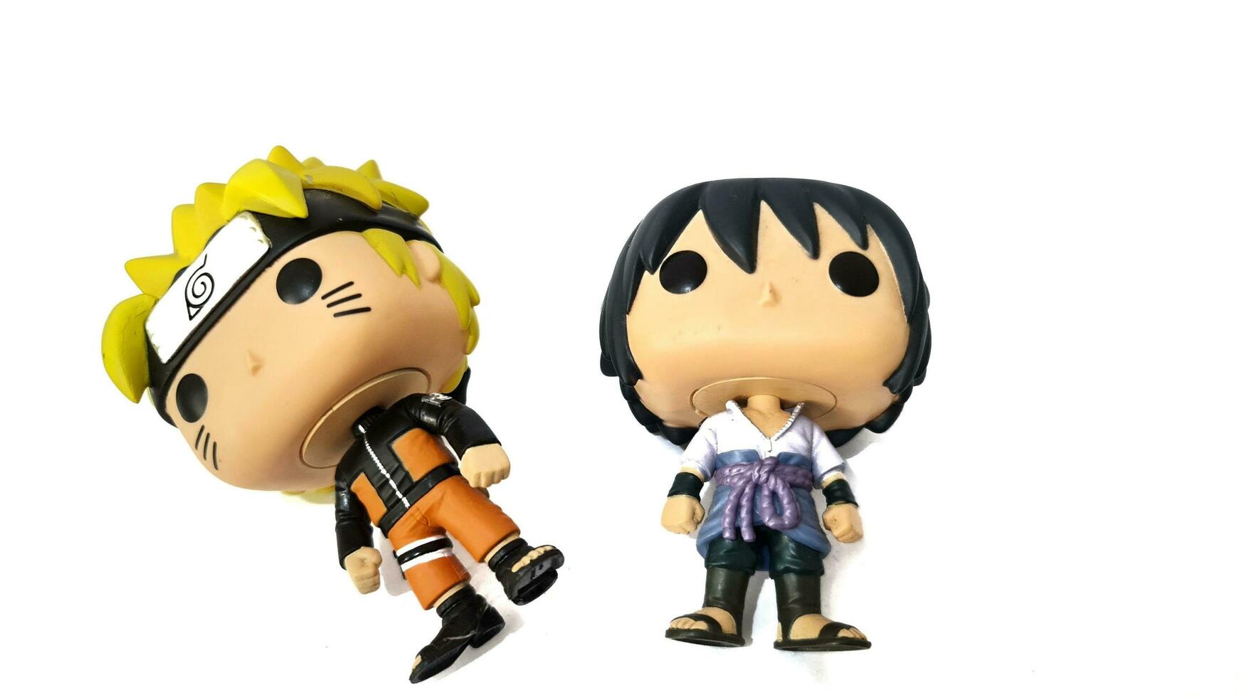 Jakarta, Indonesia on November 20, 2023. Funko Pop Vinyl Figure NEW FROM UK item Naruto Uzumaki and Sasuke Uchiha photo