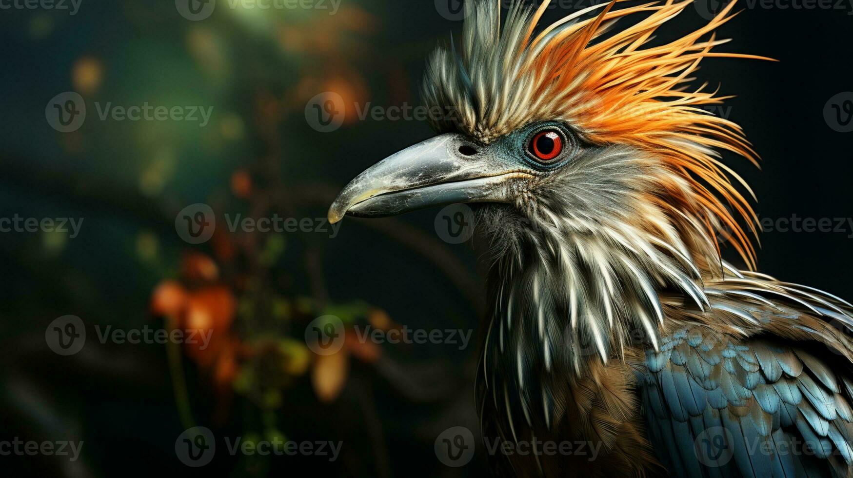 AI generated Hoatzin bird nature animal wildlife conservation photo