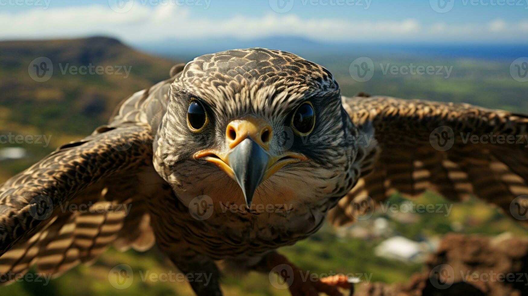 AI generated Owl bird closeup night animal nature wildlife photo