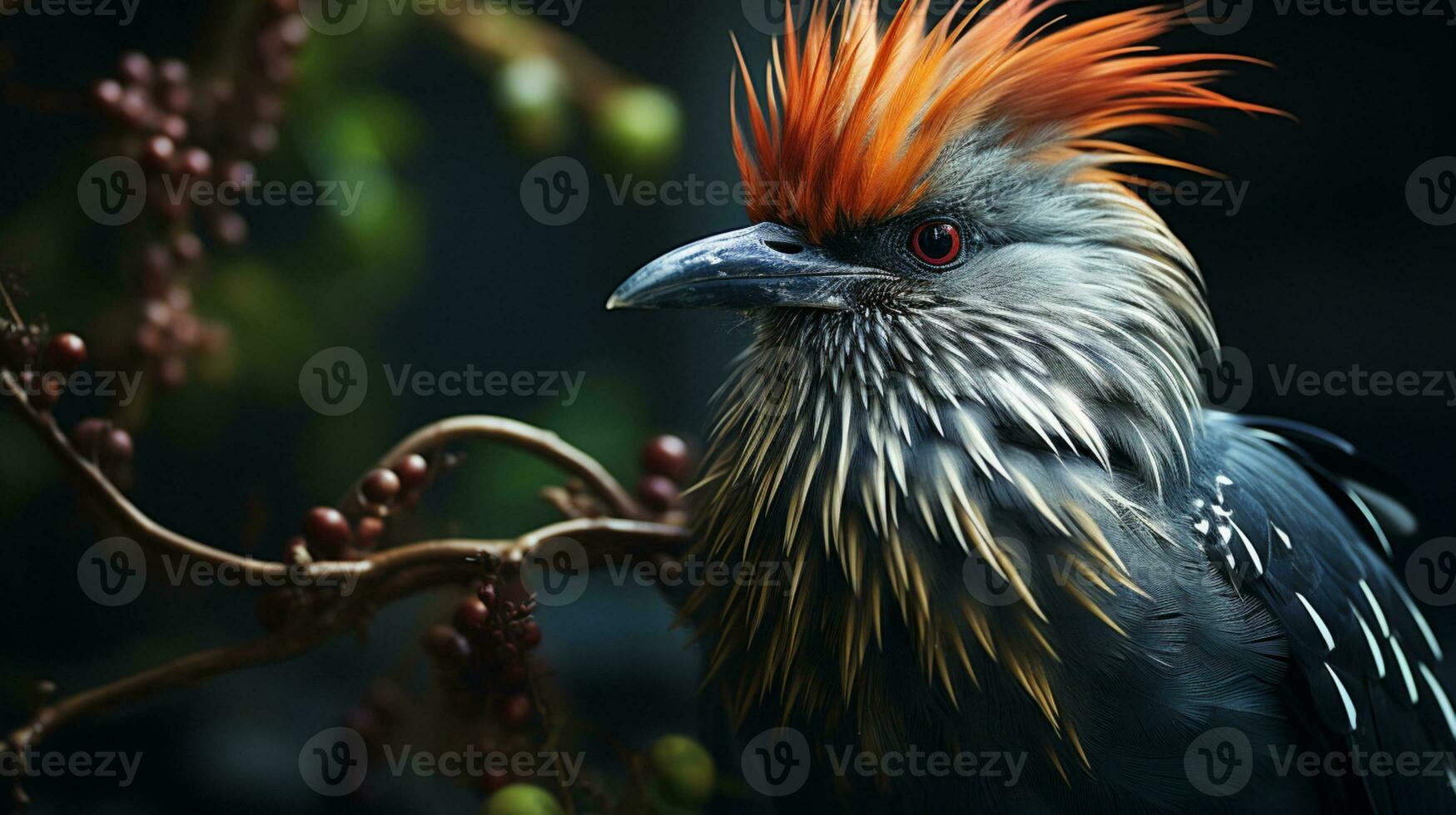 AI generated Hoatzin bird nature animal wildlife conservation photo