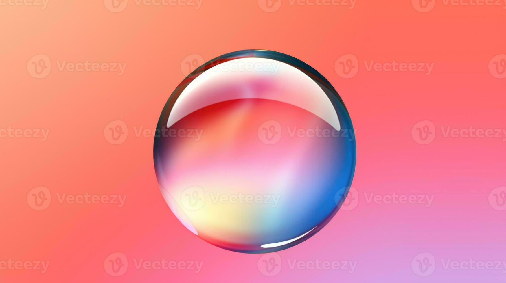 AI generated background with colorful and vibrant bubbles, ai photo