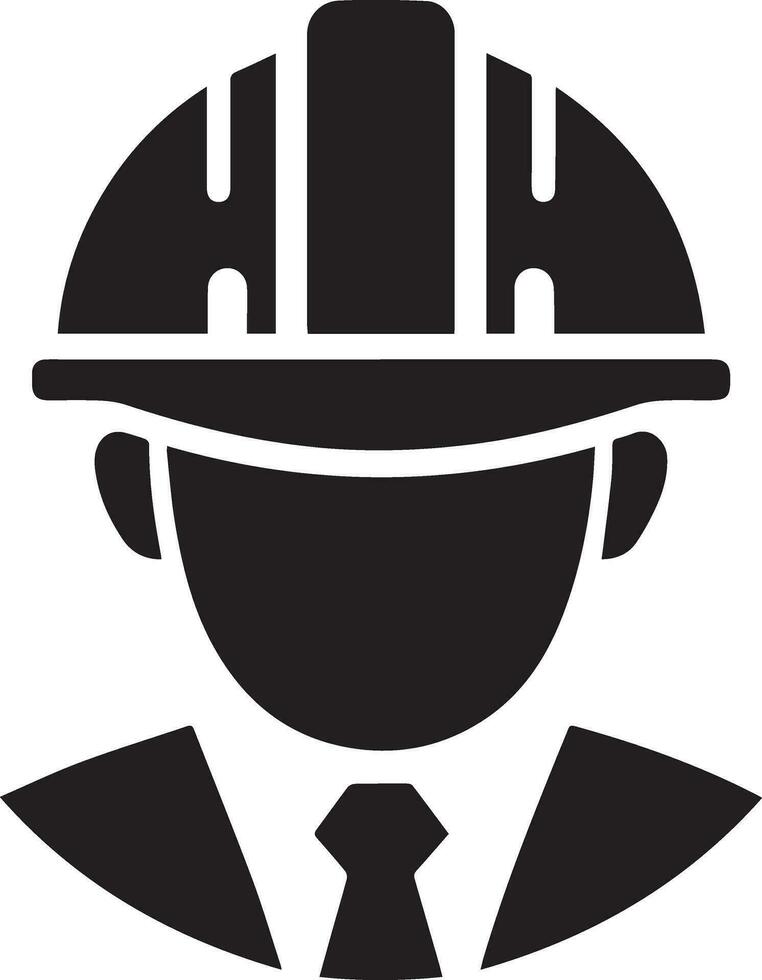 minimal Construction helmet icon vector silhouette, white background 24