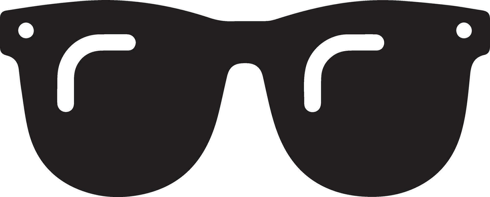 sunglass vector silhouette black color