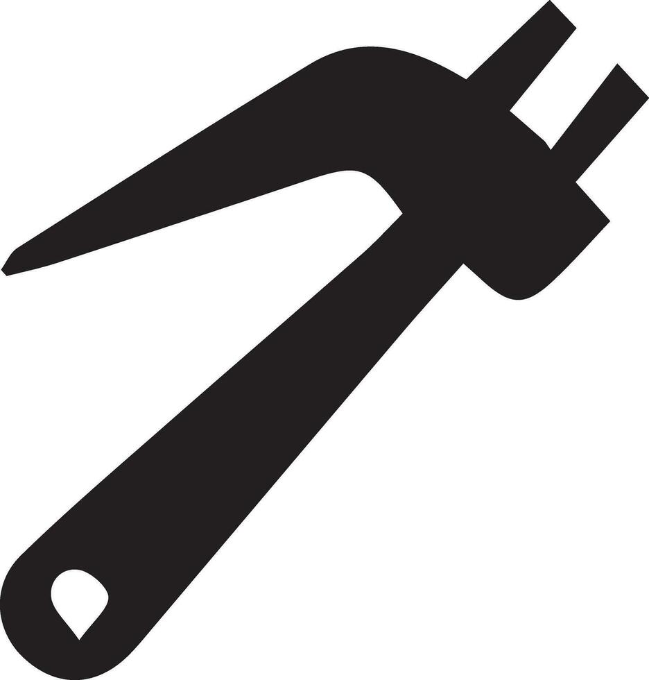 hammer icon vector silhouette 2