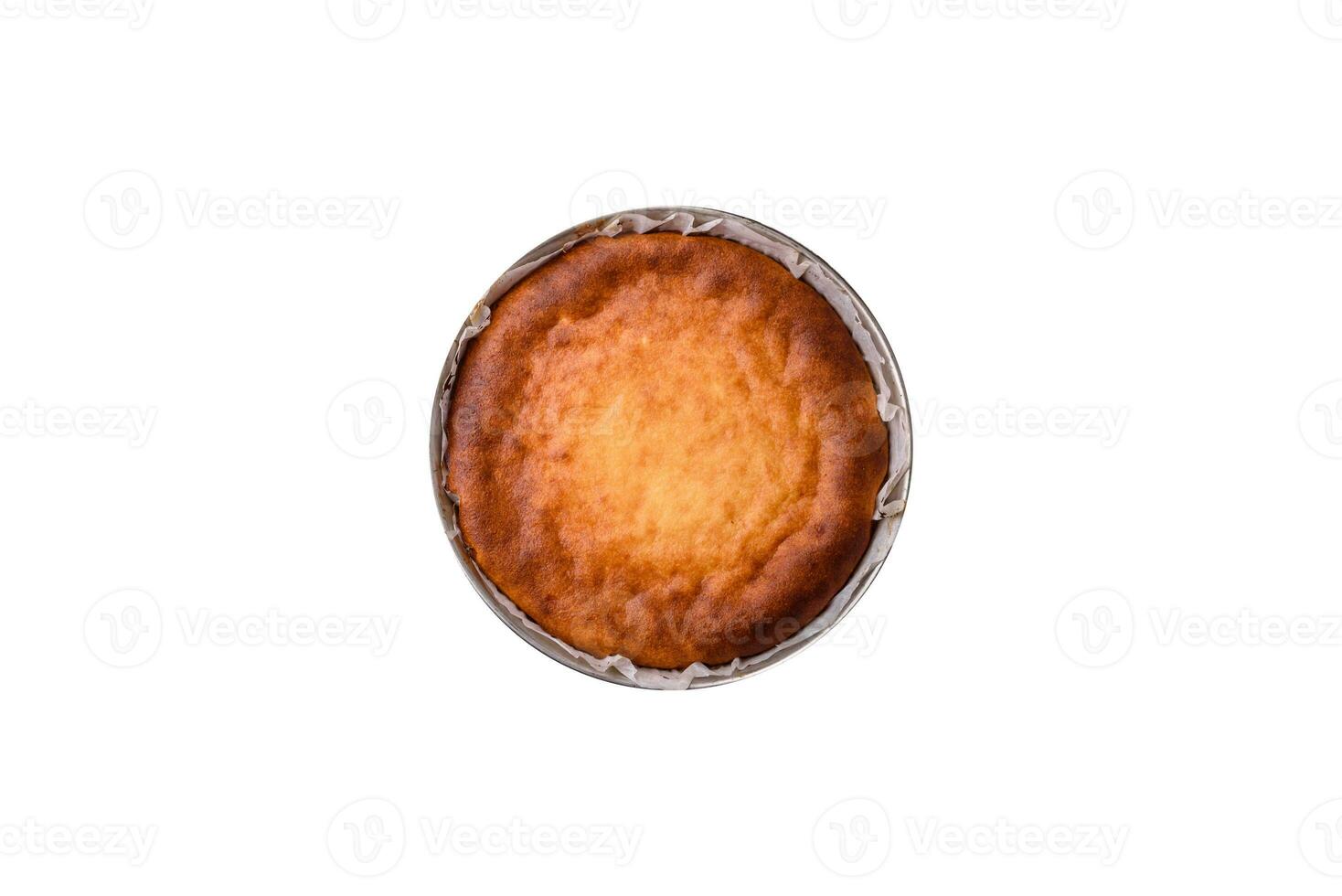 Delicious homemade round baked mince pie or tart photo