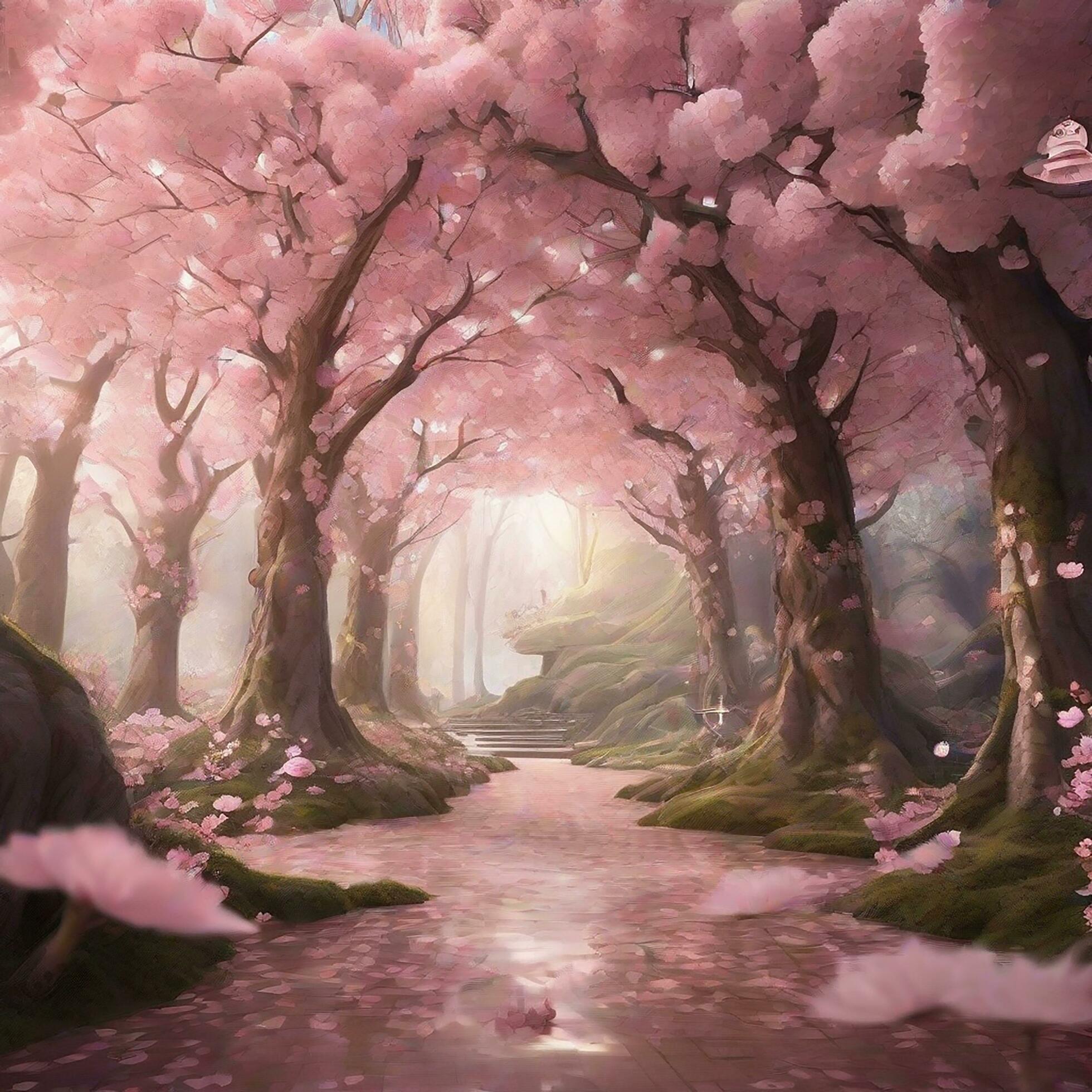 cherry blossom※プロフ確認 Pink cherry blossom 35816591 Stock Photo at Vecteezy
