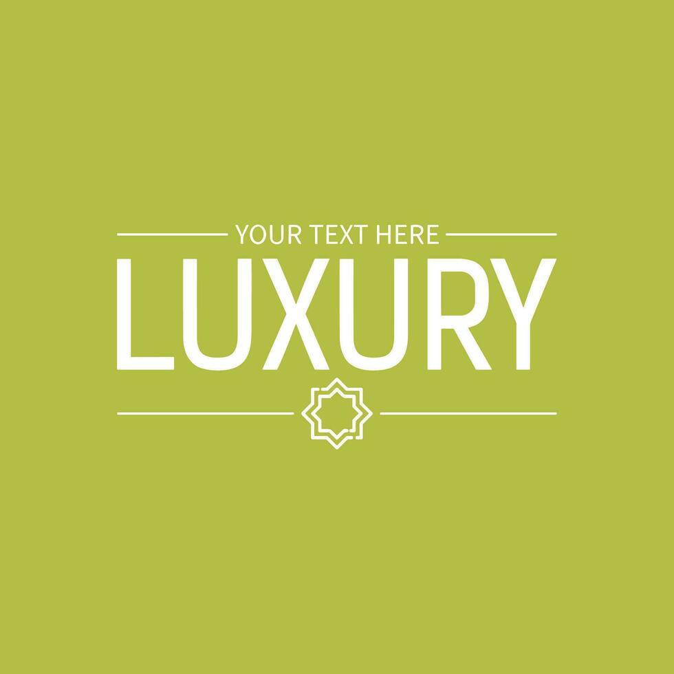 Luxury logo. Elegant logo vector design. Flat vector illustration logo design.