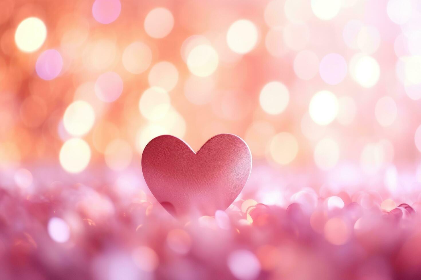 AI generated a pink heart shaped image heart photo