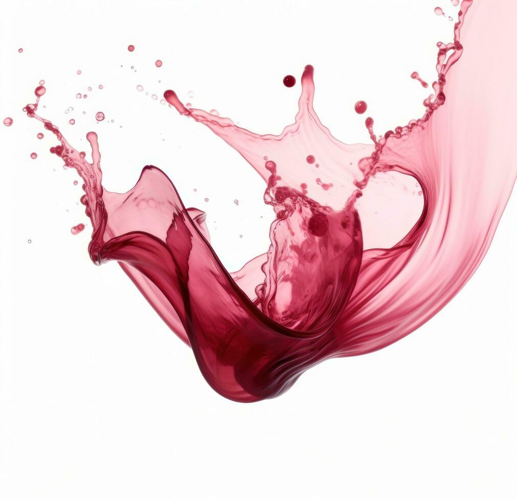 AI generated red wine pouring water, photo