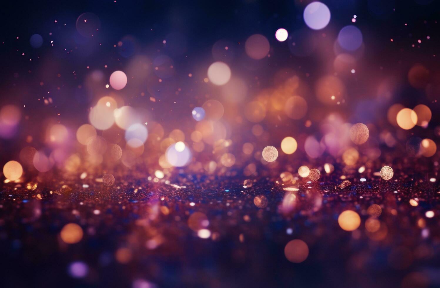 AI generated purple and pink light abstract bokeh background, photo