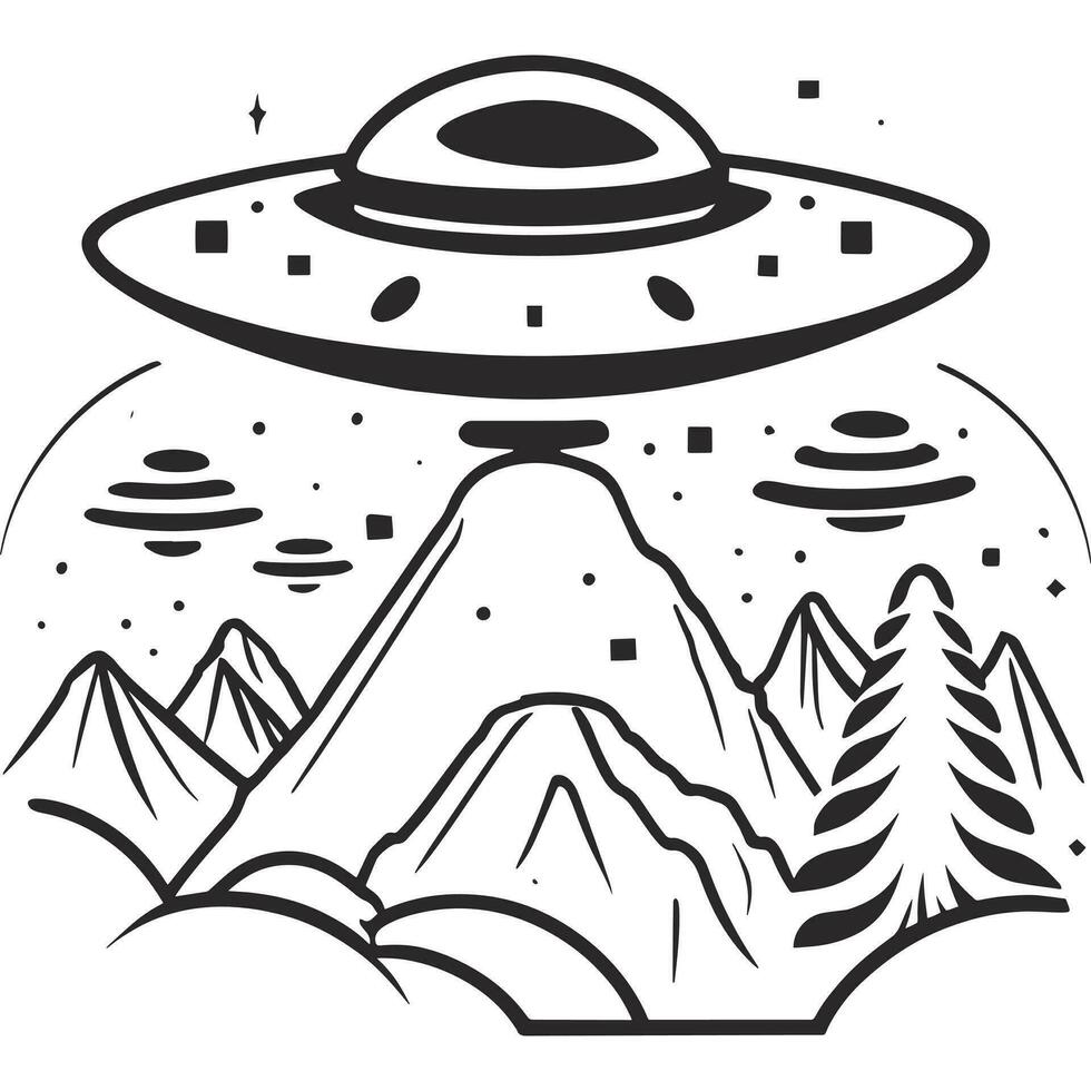 extraterrestre astronave OVNI transparente vector. OVNI, extraterrestre, astronave, png, cohete, avión vector