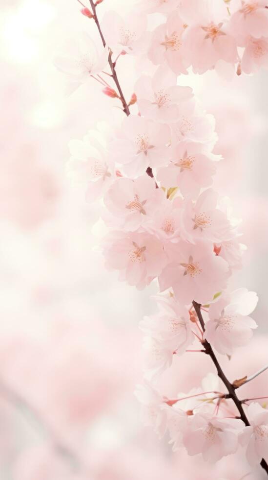 AI generated A dreamy spring garden with a soft focus and pastel colors, i photo