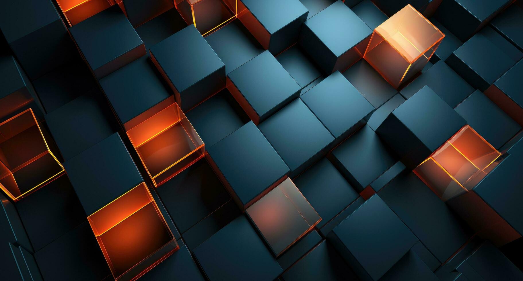 AI generated colorful geometric shapes create a stylish background wallpaper, photo