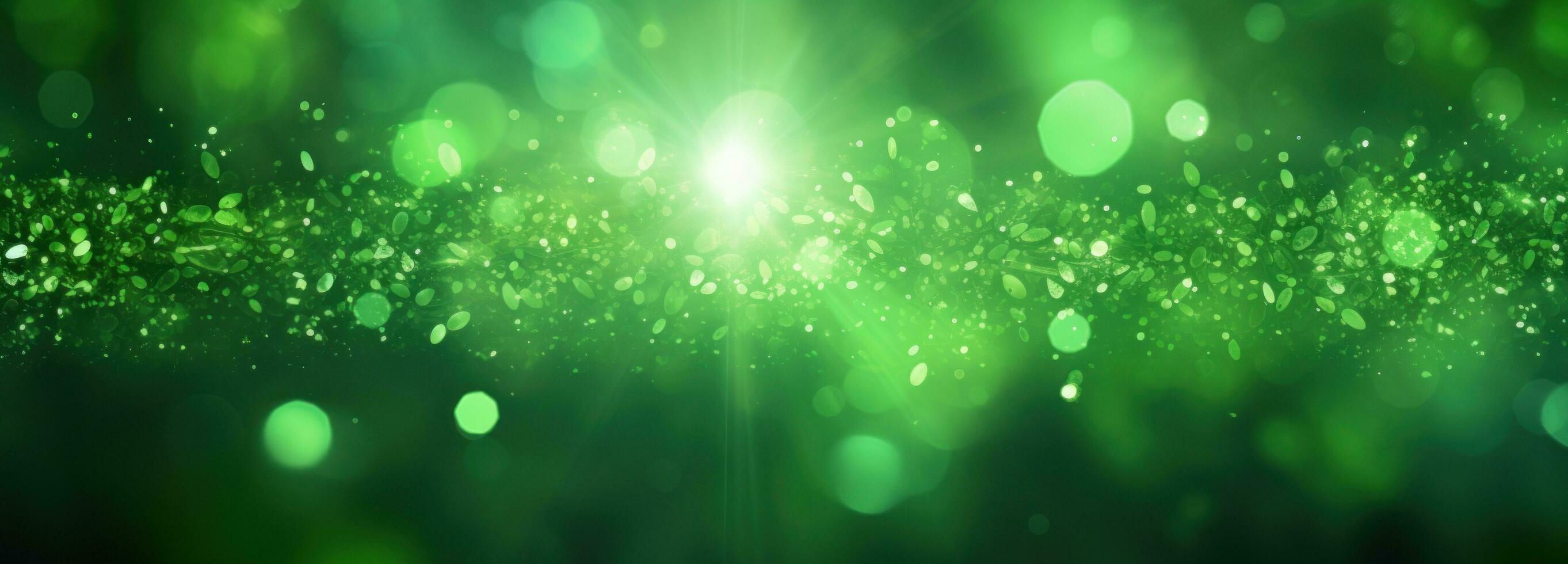 AI generated green bokeh background stock footage, photo