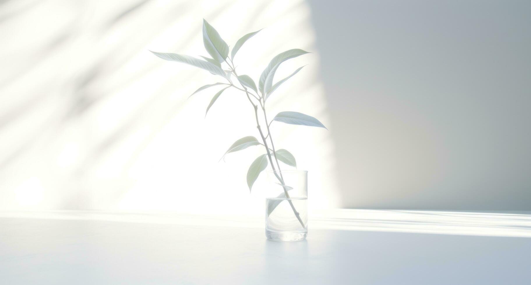 AI generated plant on white background, photo