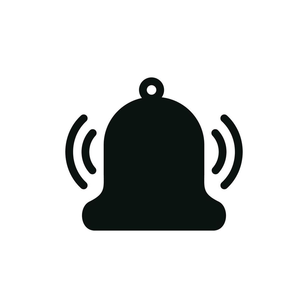 Bell icon isolated on white background vector
