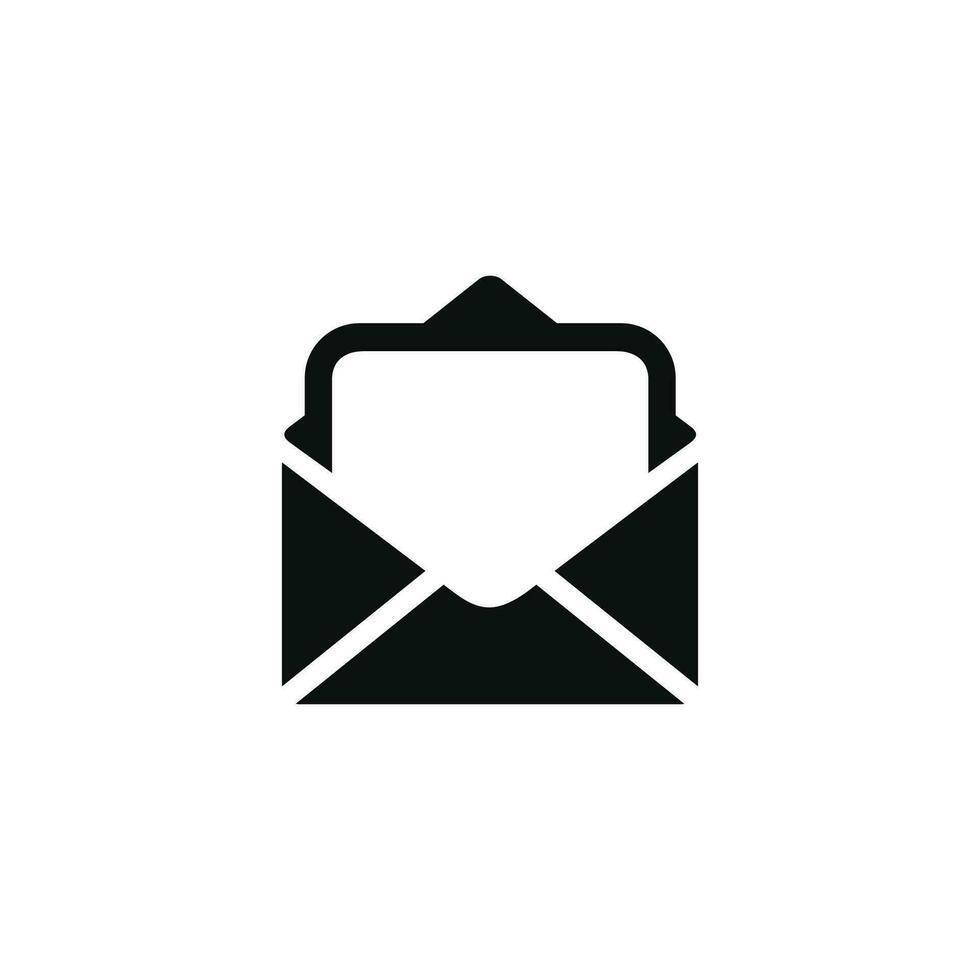 icono de correo electrónico aislado sobre fondo blanco vector