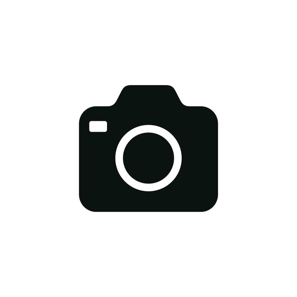 Camera icon isolated on white background vector