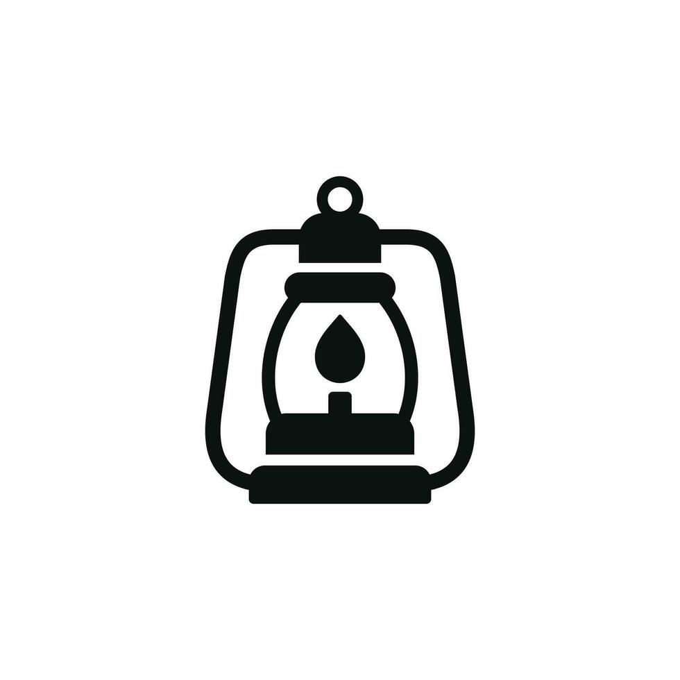 Lantern icon isolated on white background vector