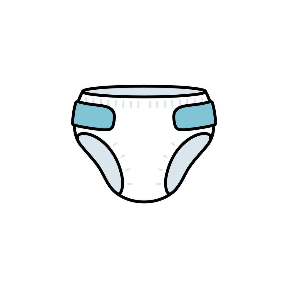 Vector Baby Diaper Illustration