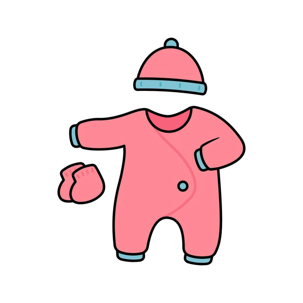 Vector Baby Clothes Illustration