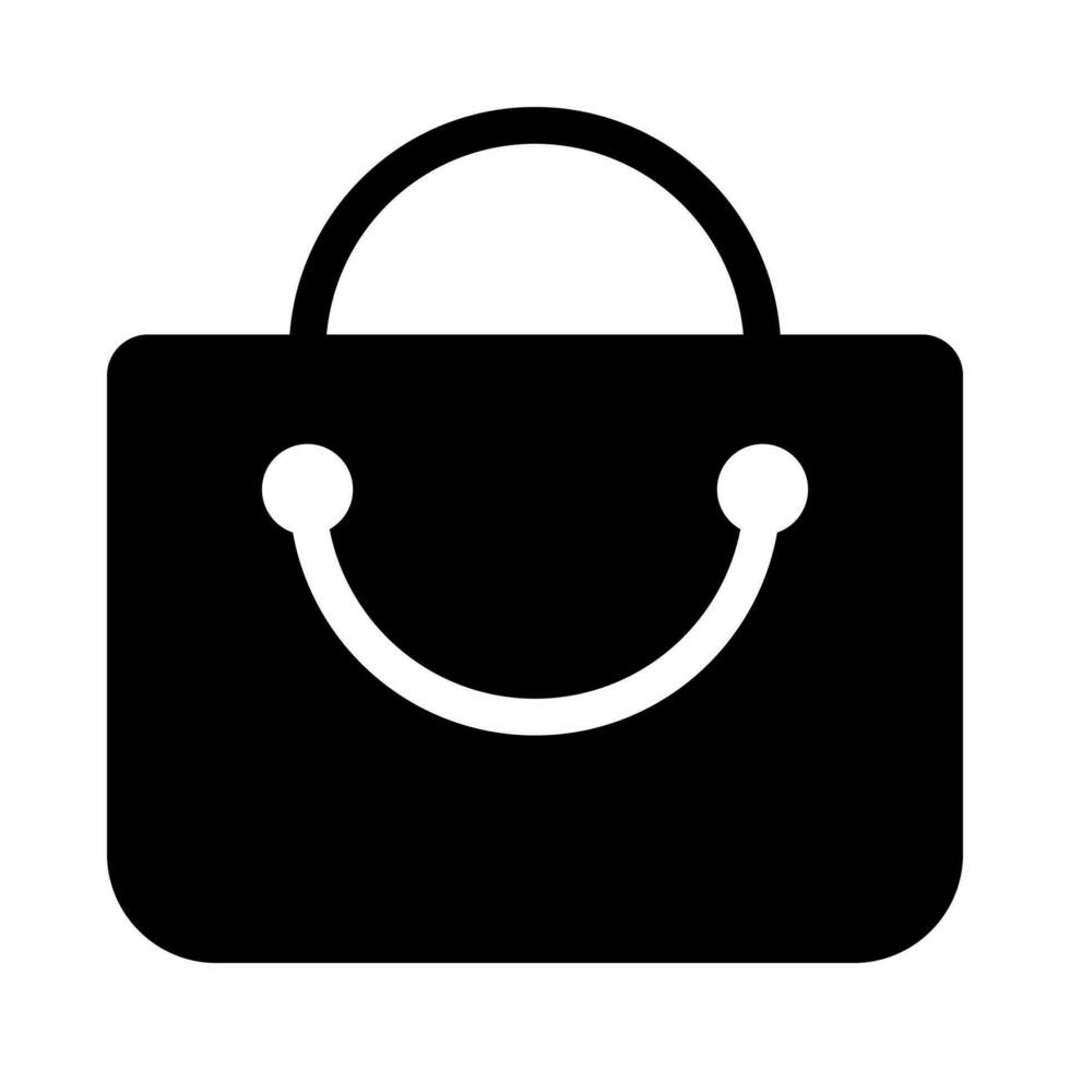 Bag icon for fashion and shopping vector