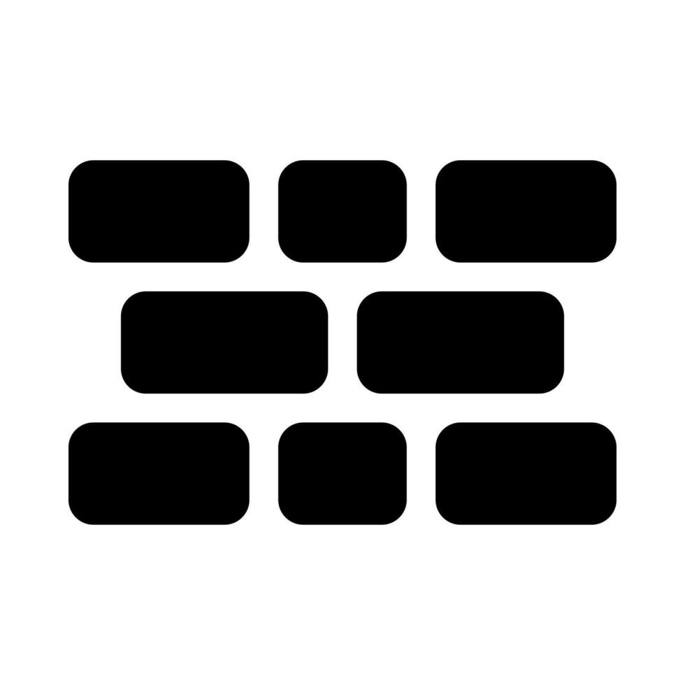 Bricks icon for texture, construction and building vector