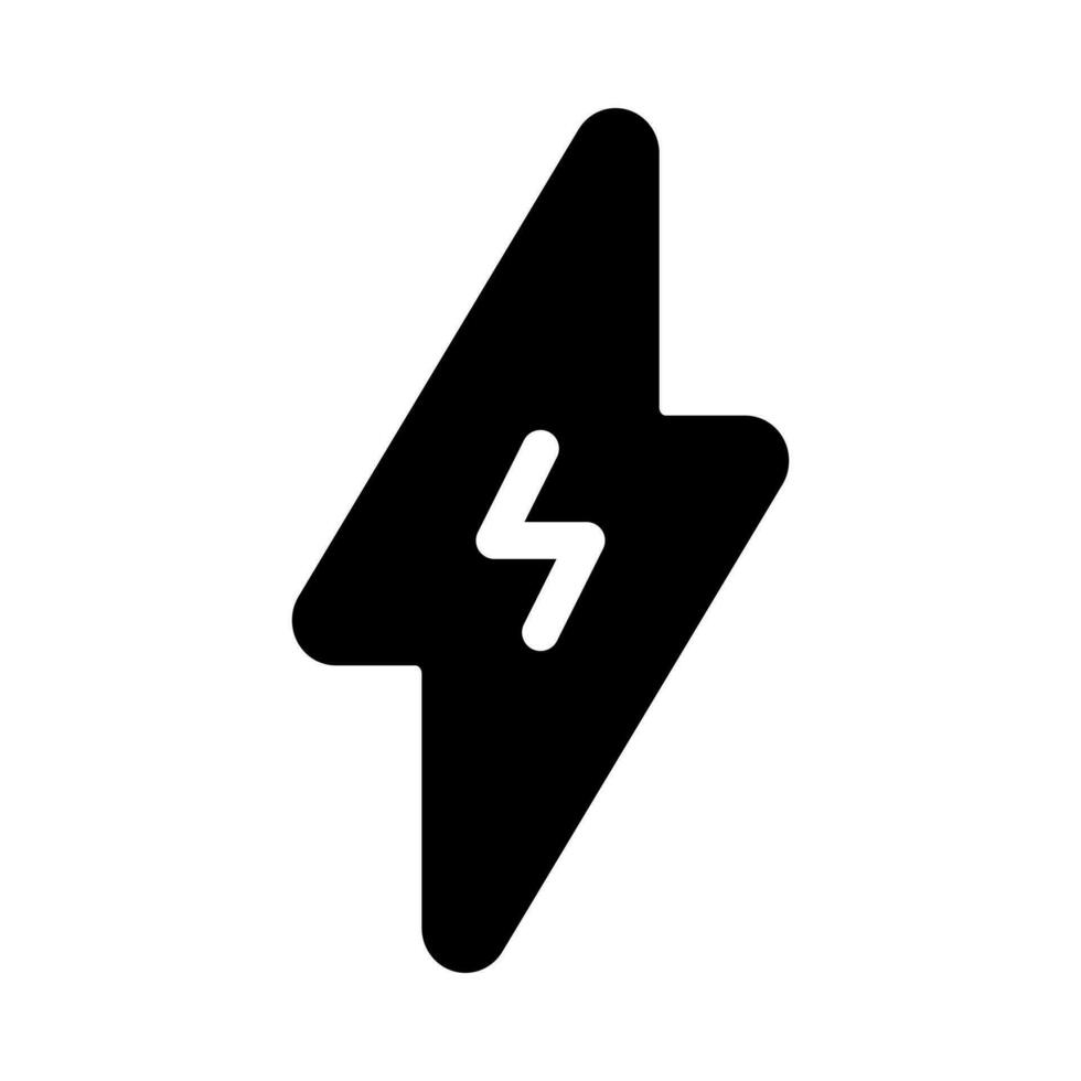 Lightning icon for energy and power concepts vector