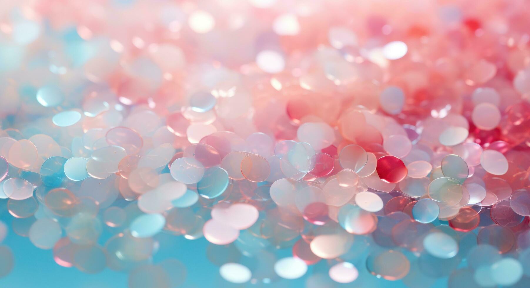 AI generated colorful and light pink and blue confetti photo