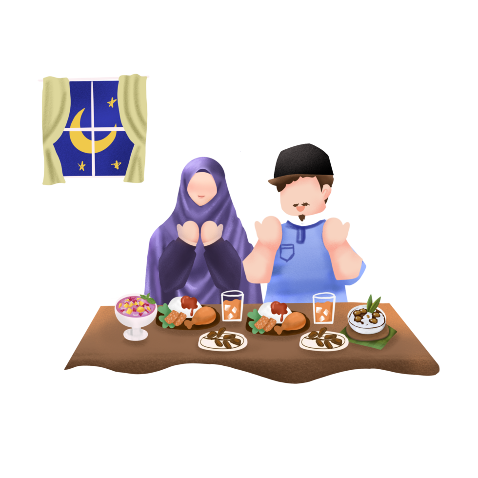 Iftar Ramadan illustration png