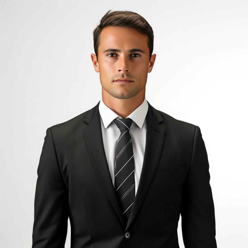 AI generated Businessman in jacket isolated photo