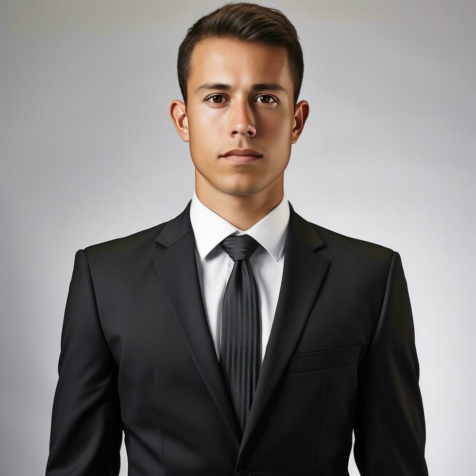 AI generated Businessman in jacket isolated photo