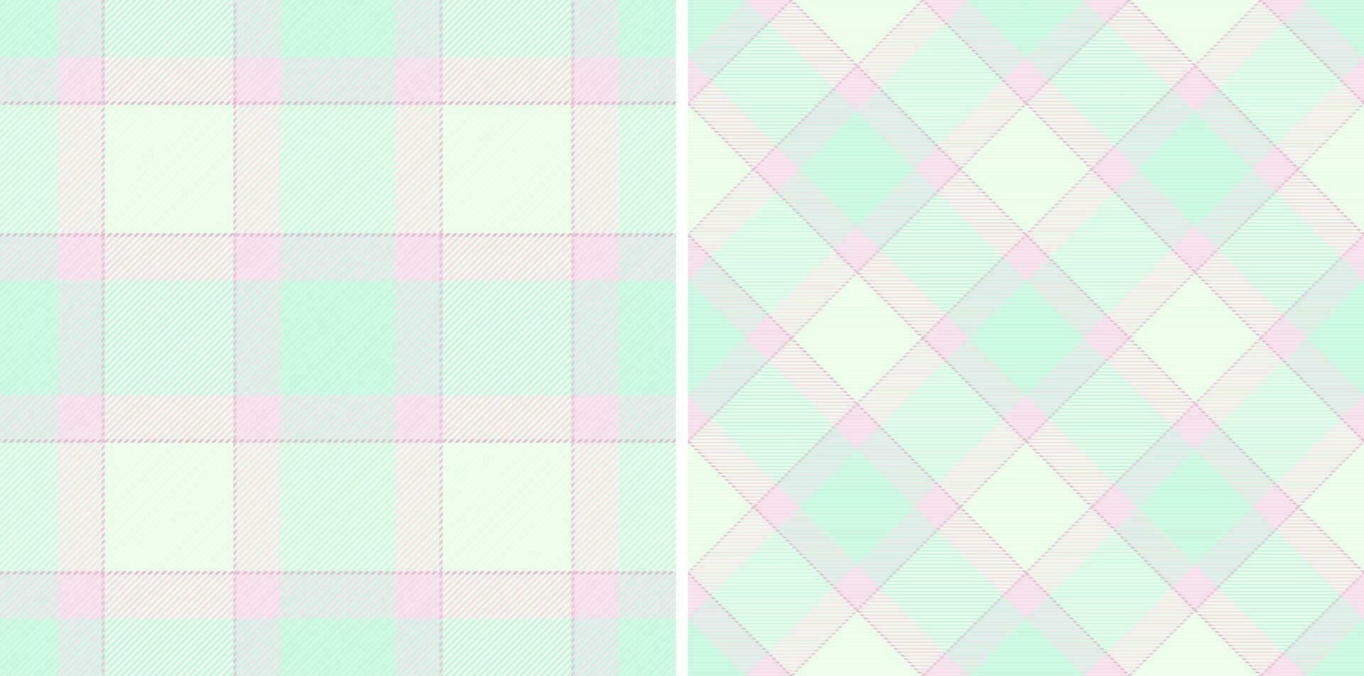 Seamless pattern check of tartan textile fabric with a background plaid vector texture.