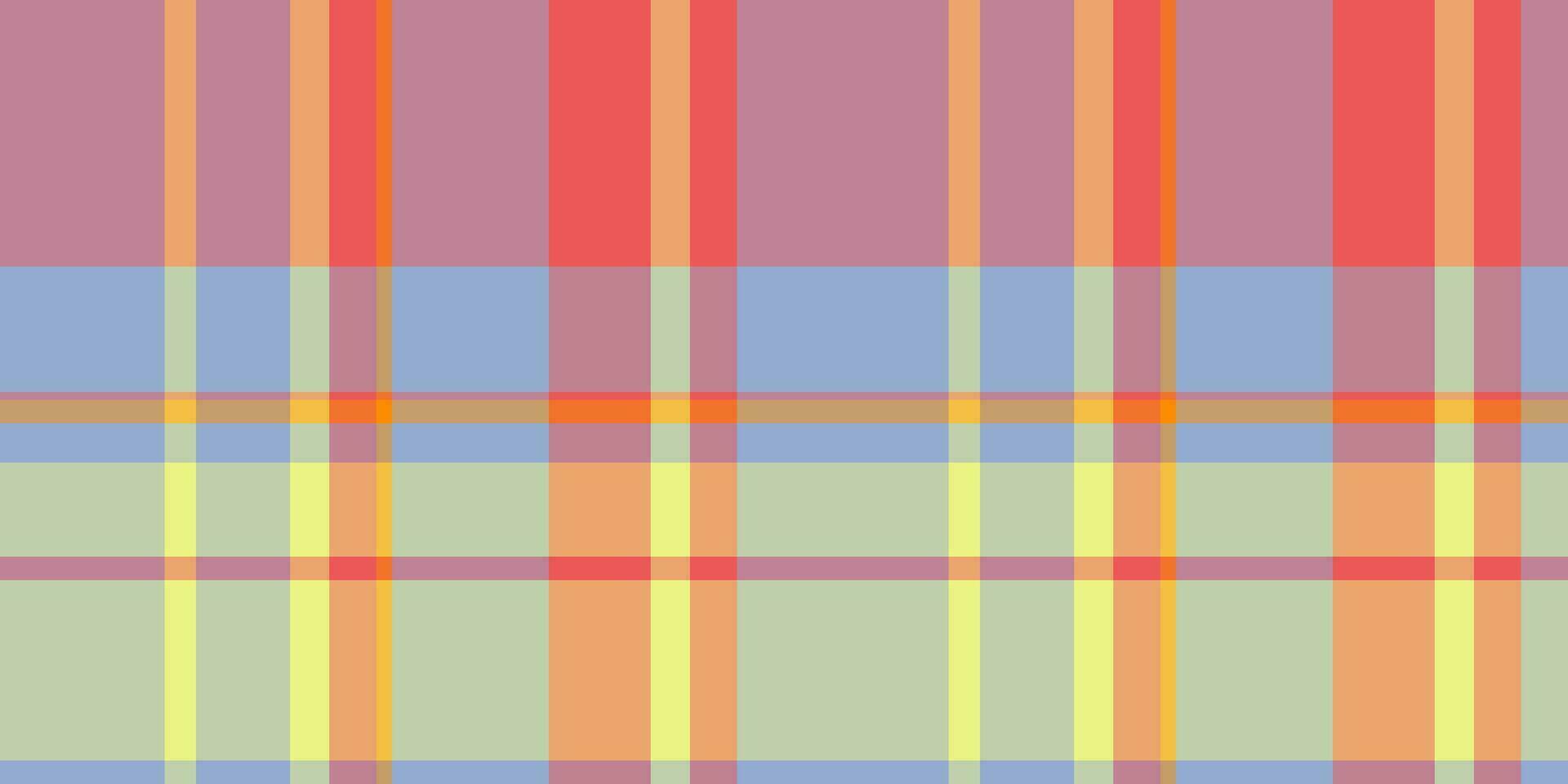 Invite check background vector, japanese textile tartan texture. Tweed seamless plaid fabric pattern in red and orange colors. vector