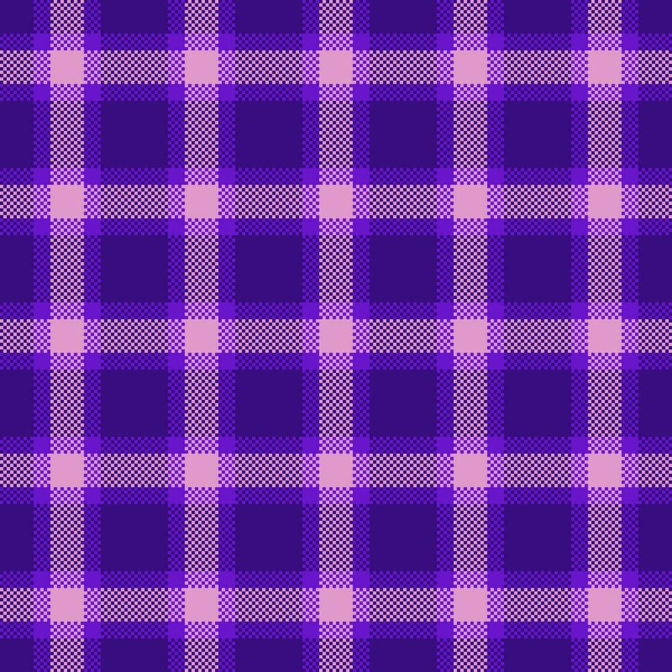 Industry check background fabric, japan pattern tartan plaid. Newborn textile seamless texture vector in violet and pink colors.
