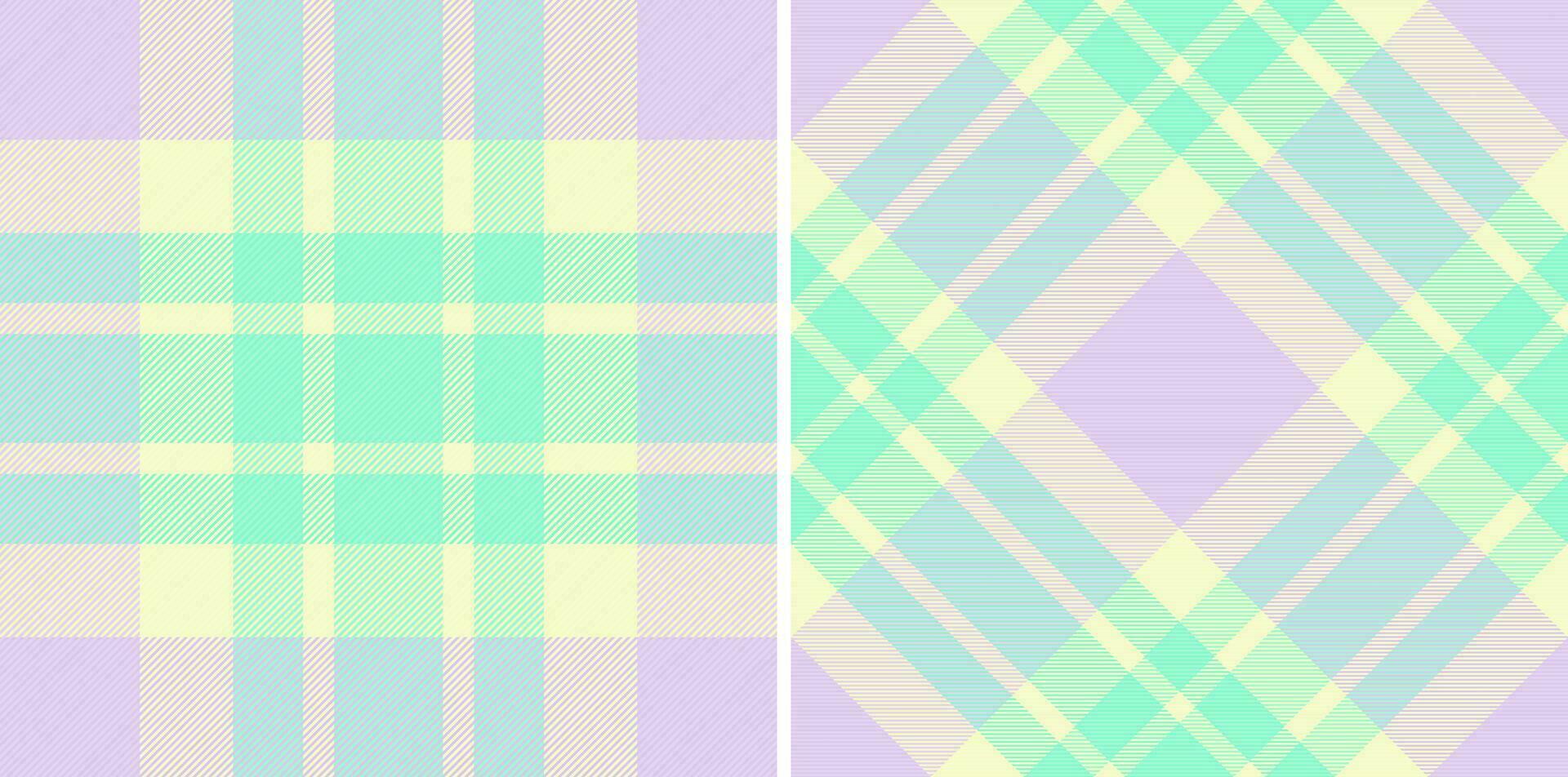 Textile fabric check of texture vector background with a seamless pattern tartan plaid.