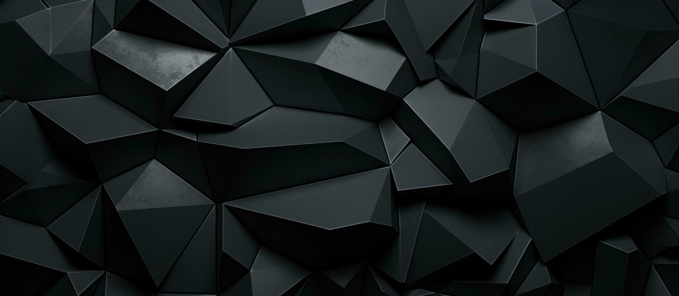 AI generated black geometric background for video production photo