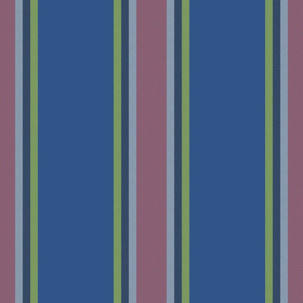 Vertical lines stripe pattern in blue. Vector stripes background fabric texture. Geometric striped line seamless abstract design.