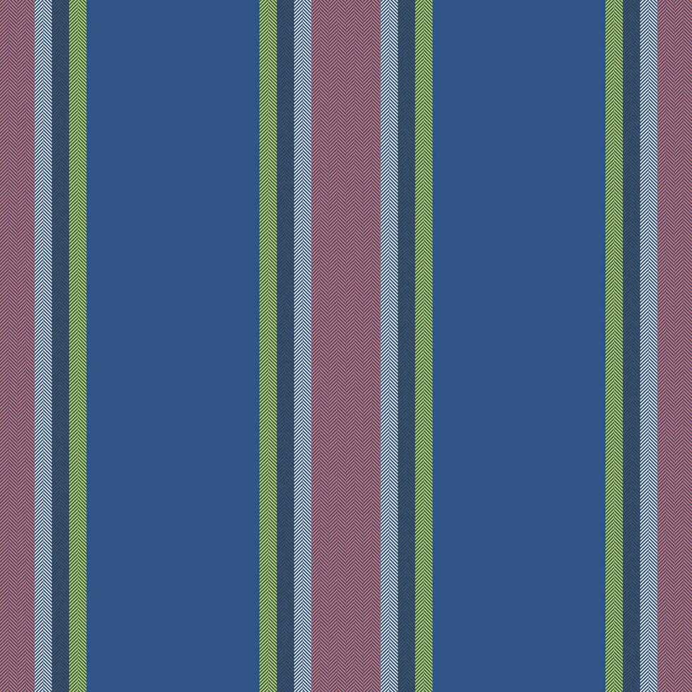 Vertical lines stripe pattern in blue. Vector stripes background fabric texture. Geometric striped line seamless abstract design.