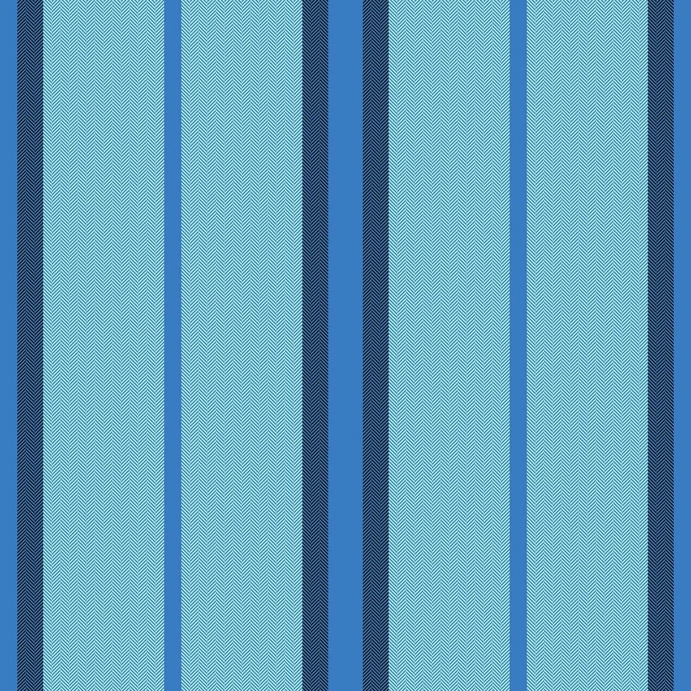 Vertical lines stripe pattern in blue. Vector stripes background fabric texture. Geometric striped line seamless abstract design.