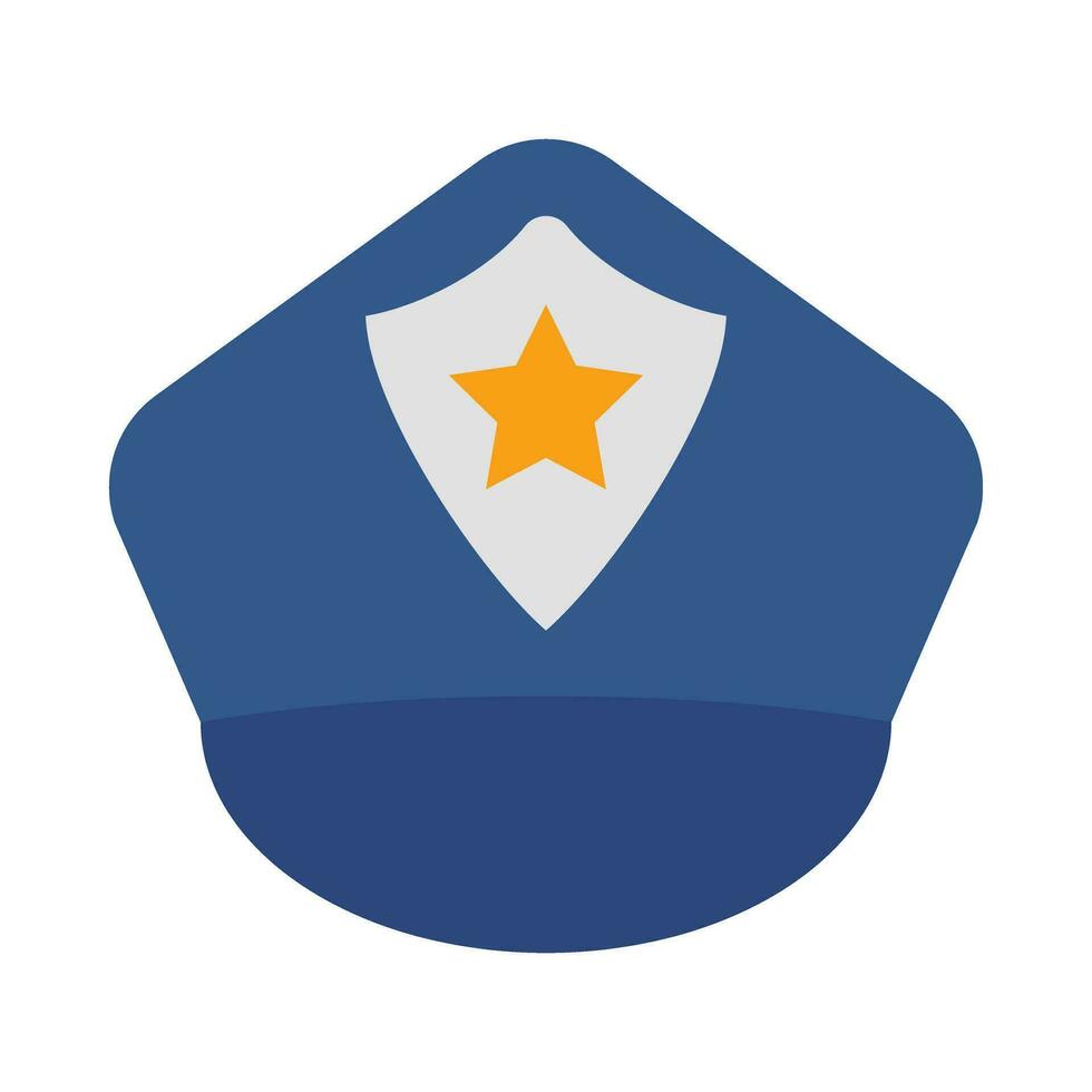 Policeman's hat Vector Flat Icon For Personal And Commercial Use.