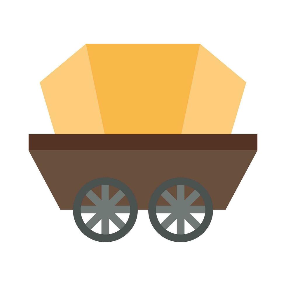 Wagon Vector Flat Icon For Personal And Commercial Use.