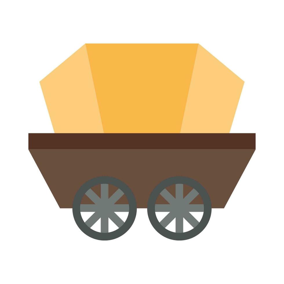 Wagon Vector Flat Icon For Personal And Commercial Use.