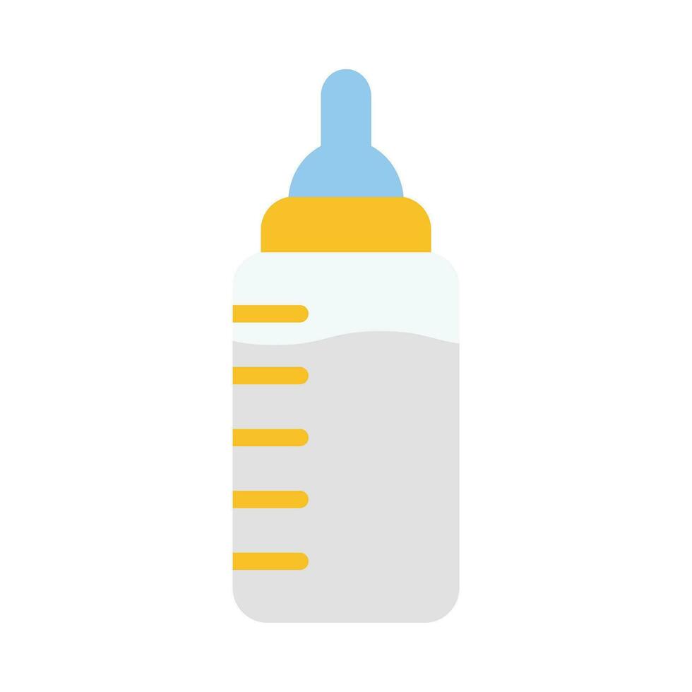 bebé botella vector plano icono para personal y comercial usar.